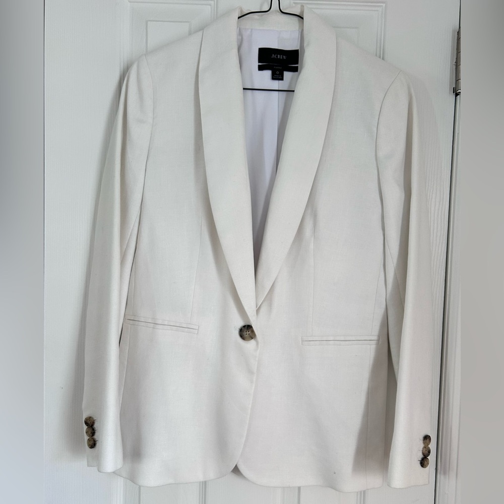 J. Crew White Parke Blazer Size 0